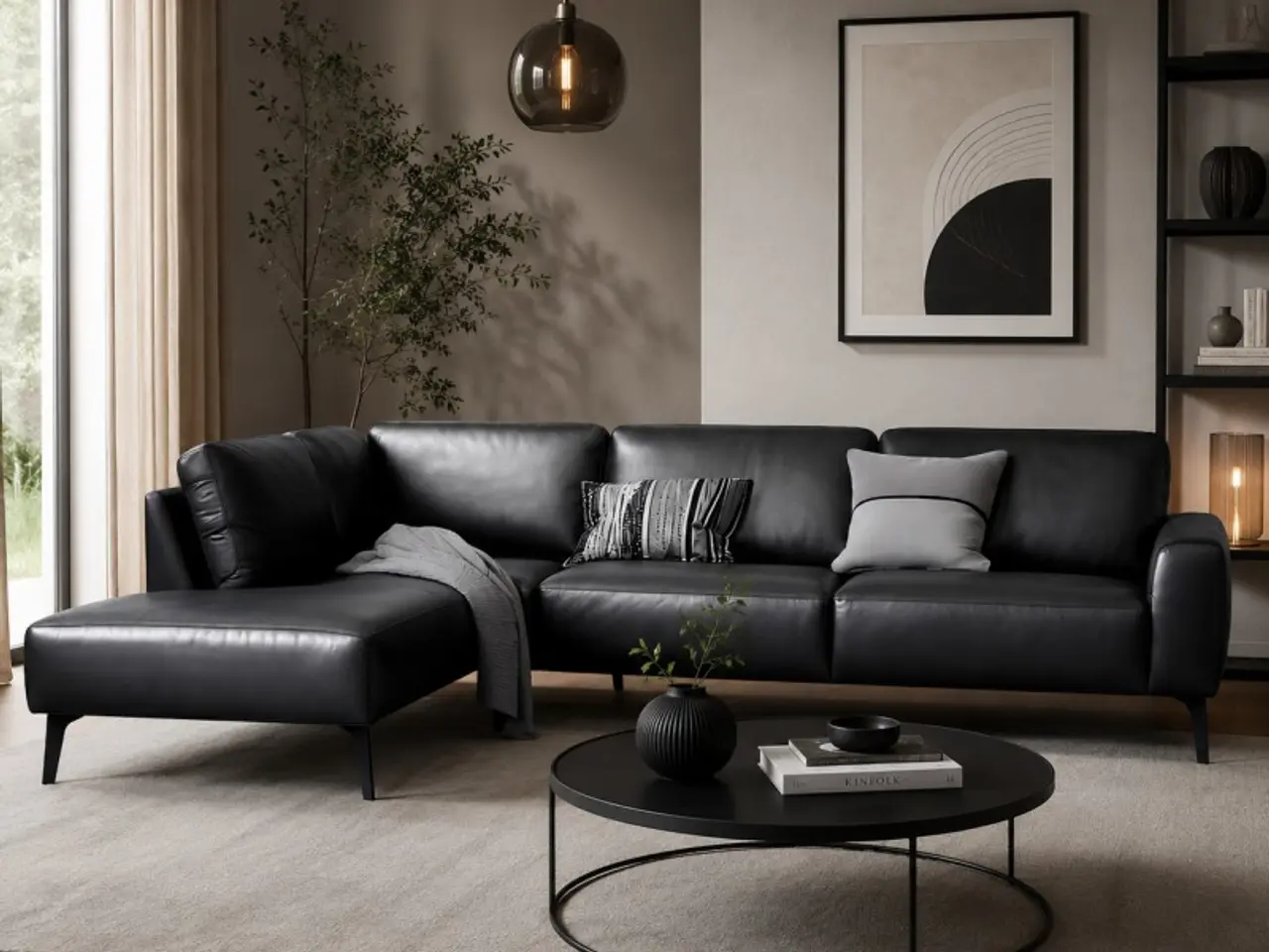 Billede 5 - Hjort Knudsen Copenhagen læder Hjørnesofa venstrevendt