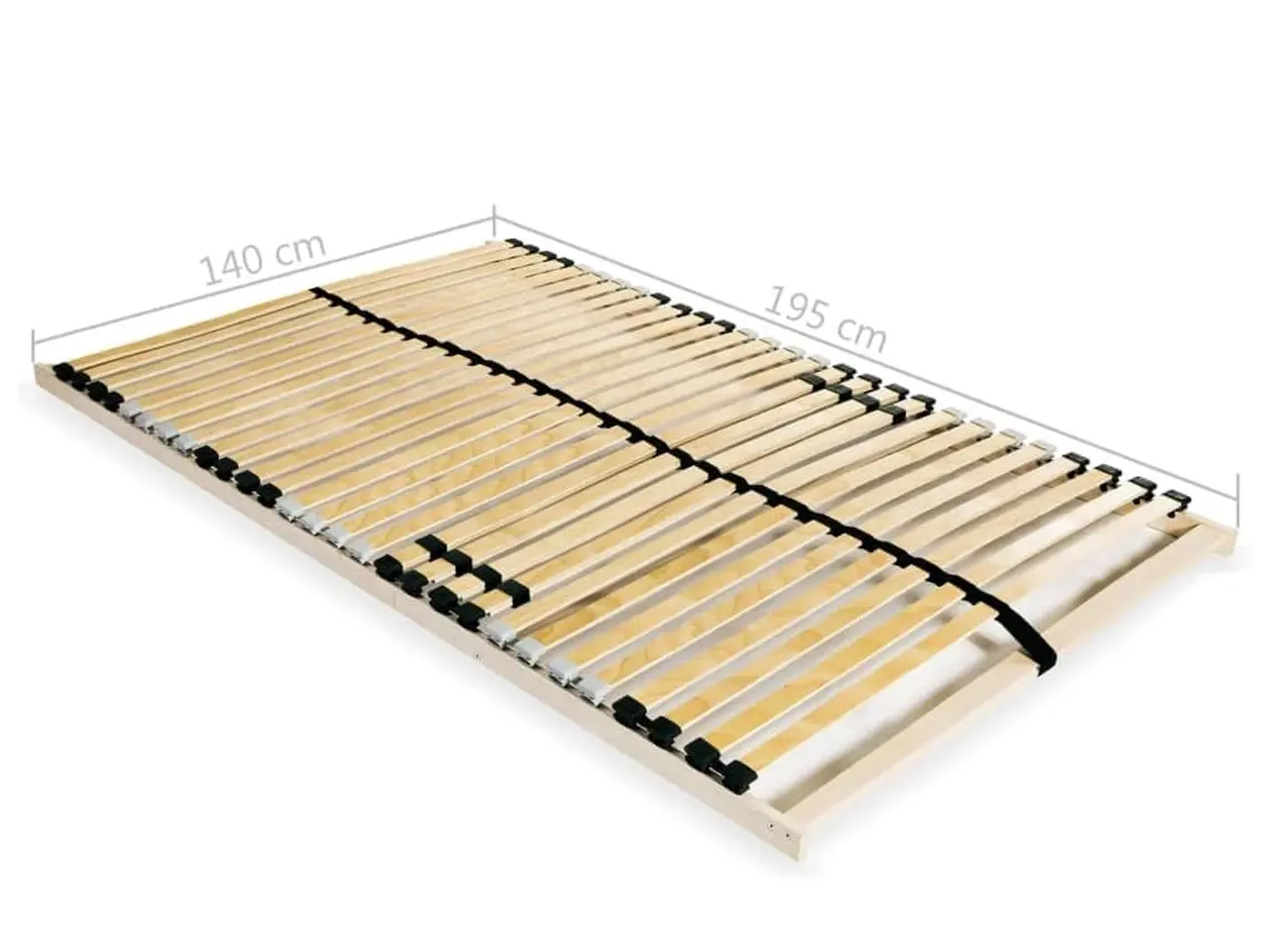 Billede 7 - Lamelbund med 28 lameller - 7 zoner 140 x 200 cm