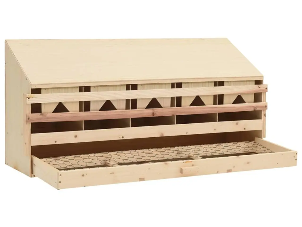 Billede 4 - Redekasse til høns med 5 rum - 117 x 33 x 54 cm