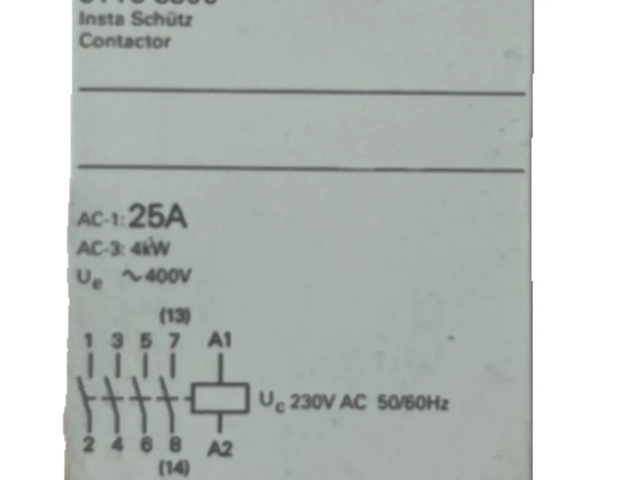 Billede 1 - Siemens 5TT5 8300 kontaktor 25A 4kW 230V Coil DIN