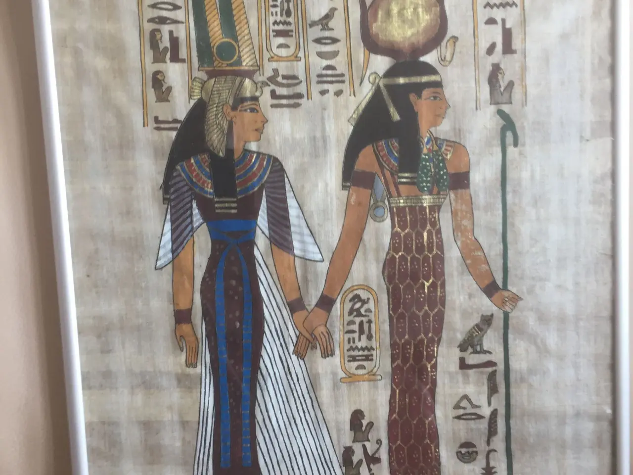 Billede 1 - Flot Egyptisk Billede ?? 31x41 cm
