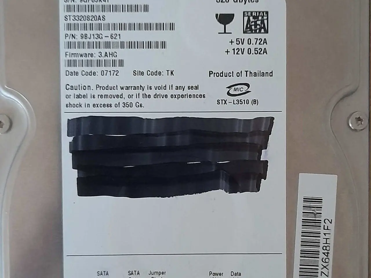 Billede 1 - Seagate Barracuda 7200, 320 GB, God