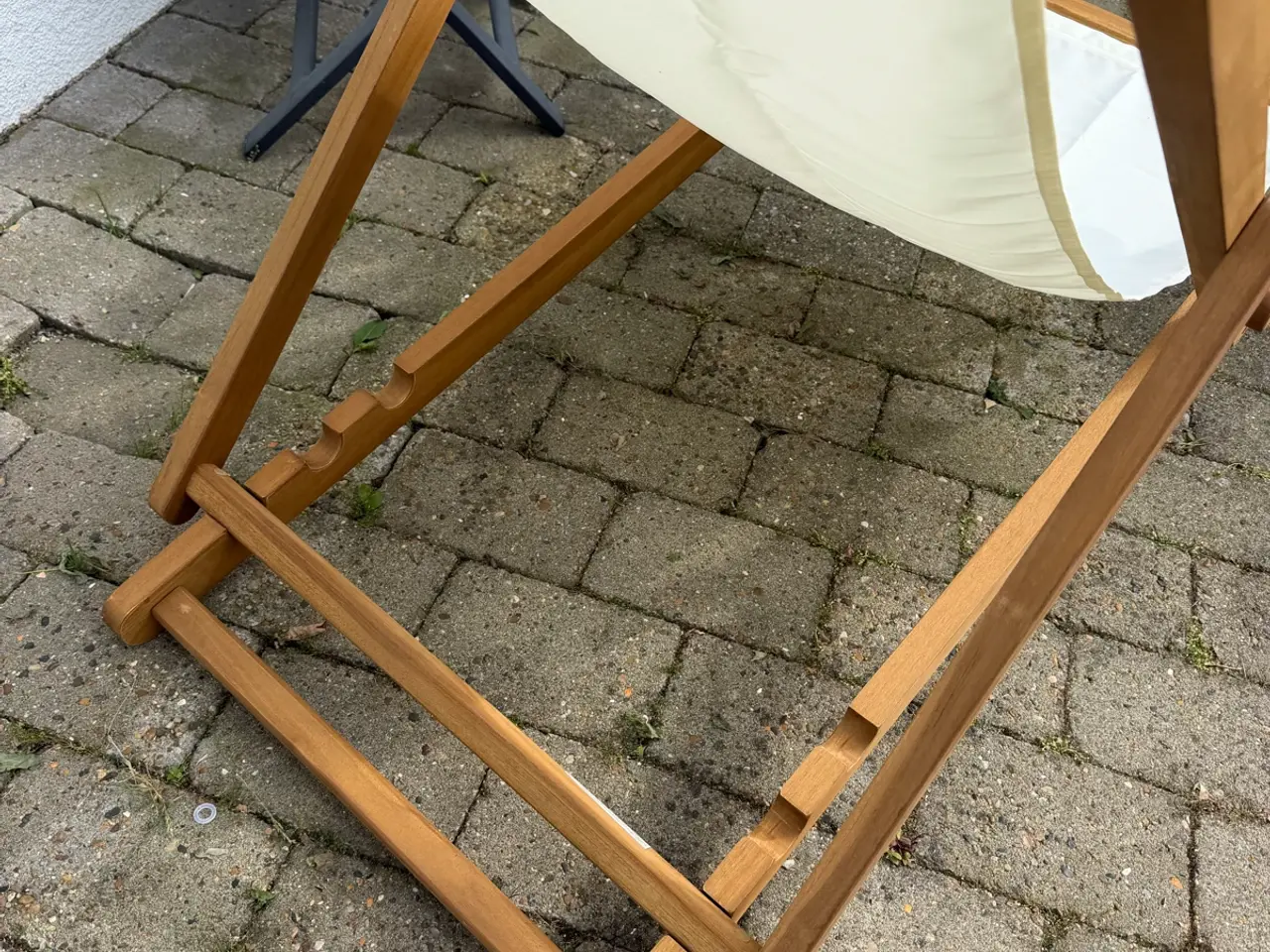 Billede 3 - Foldbar strandstol massivt teaktræ