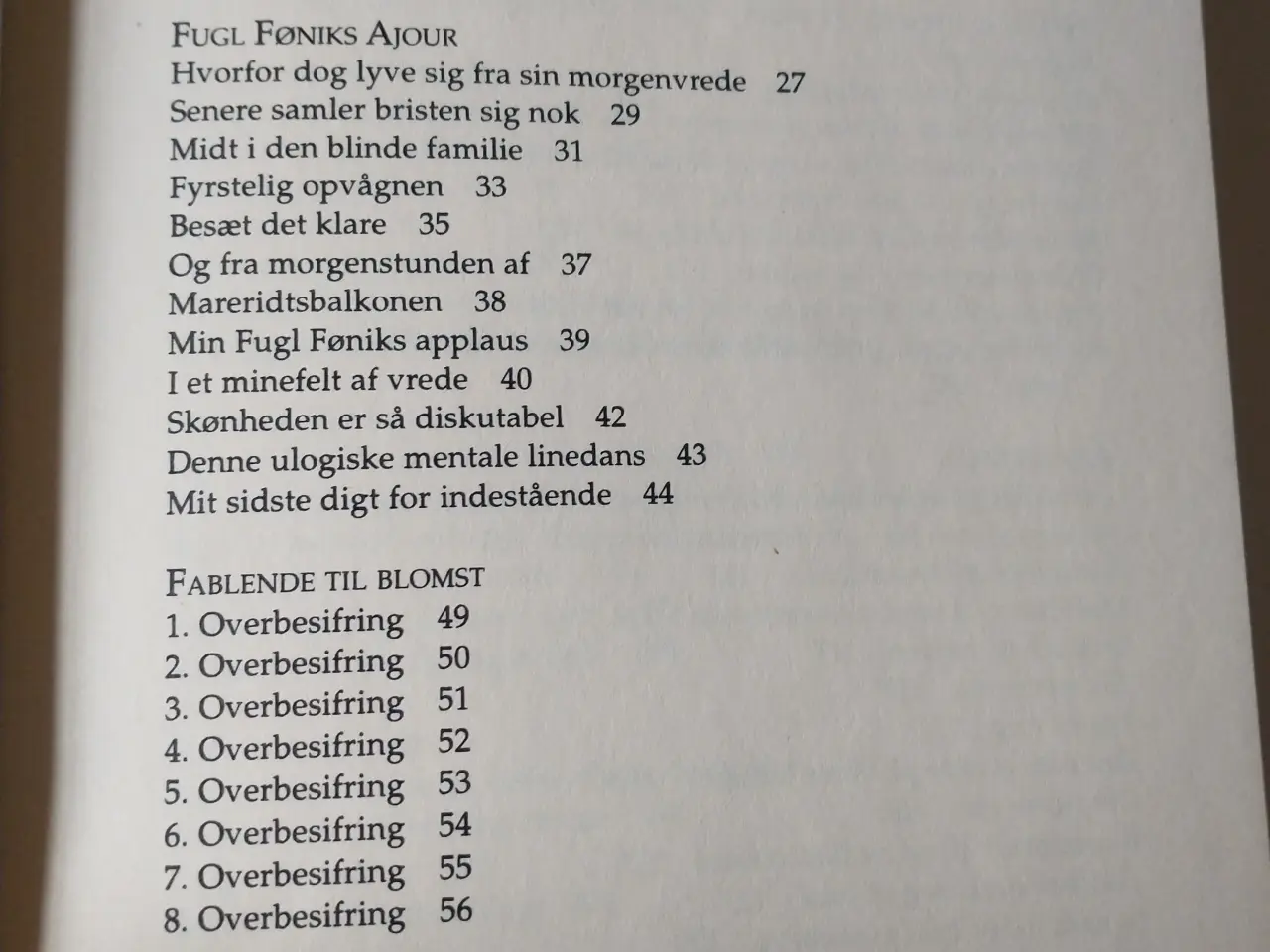 Billede 3 - Usvækkede digte - Udvalgte digte 1976-2000