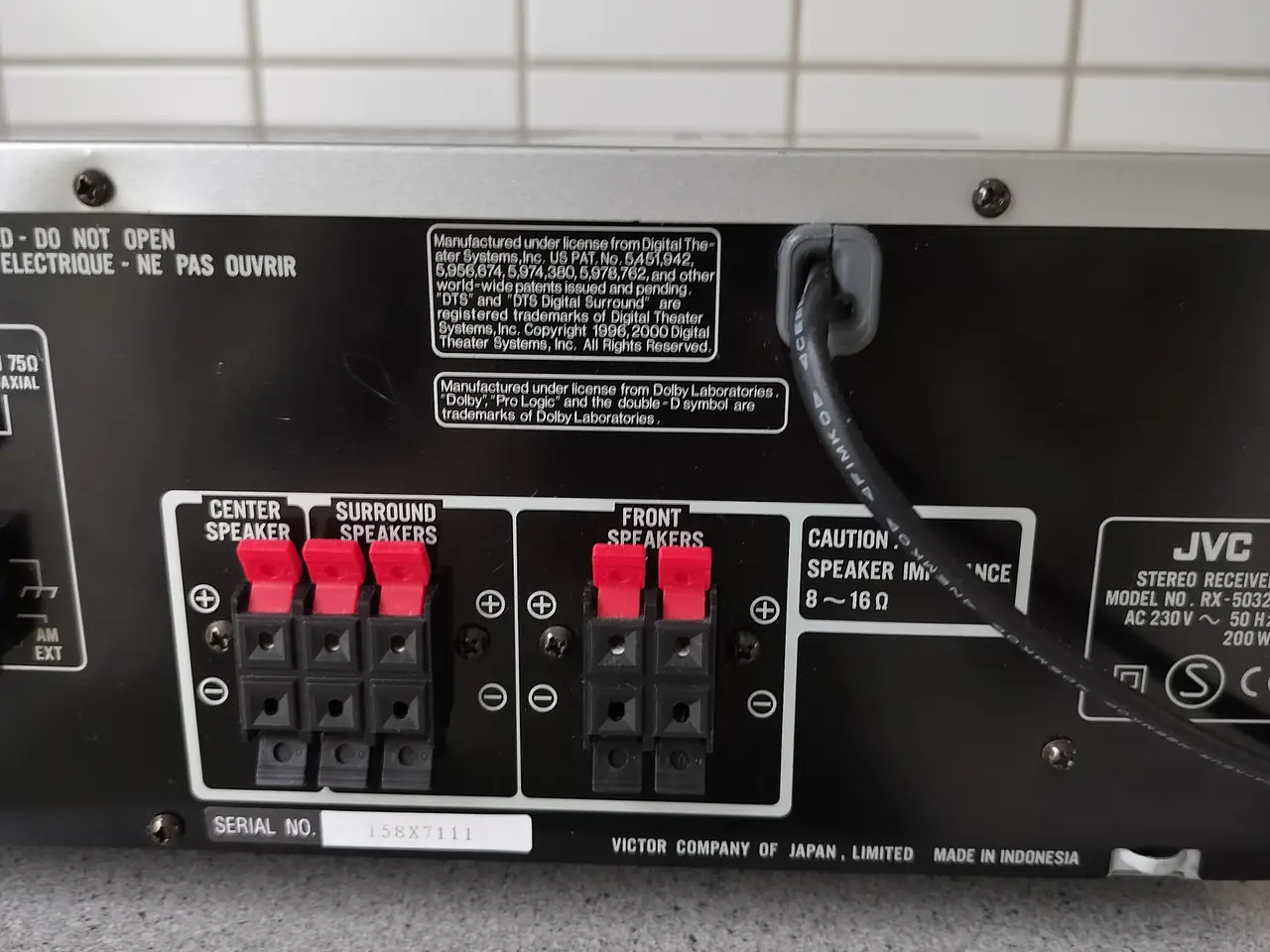 Billede 9 - JVC RX5032V receiver 100 Watt