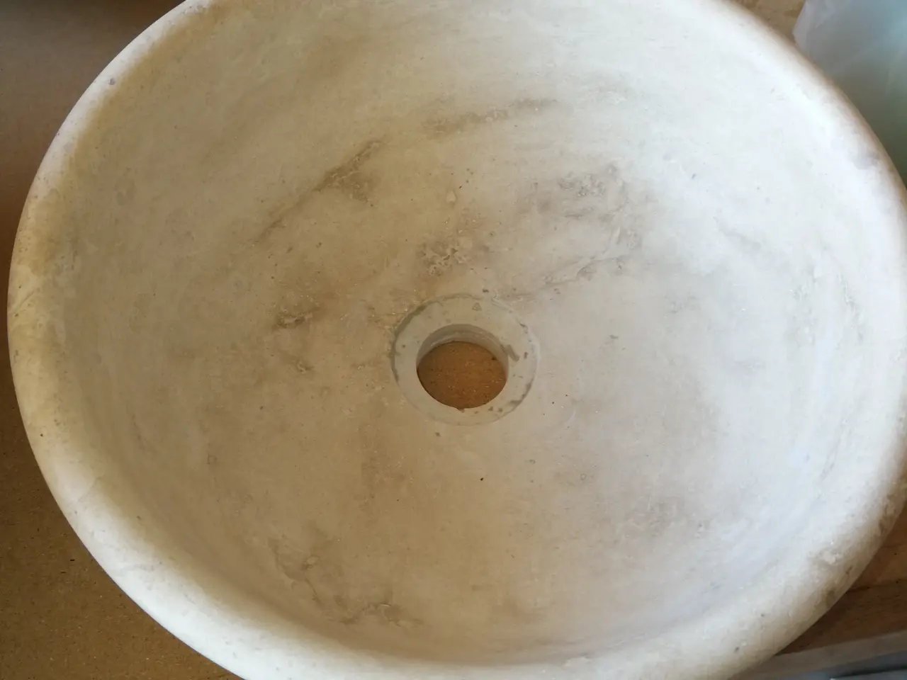 Billede 1 - NY ÆGTE NATURSTENSVASK, TRAVERTIN BEIGE, KR. 2.500