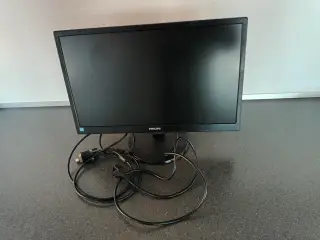 Philips Led 21,5 tommer skærm 54,6 cm.