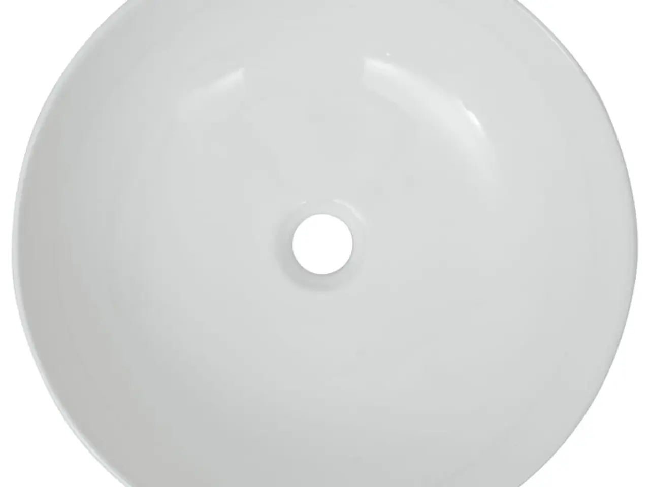 Billede 3 - Rund håndvask i keramik 41,5 × 13,5 cm - hvid