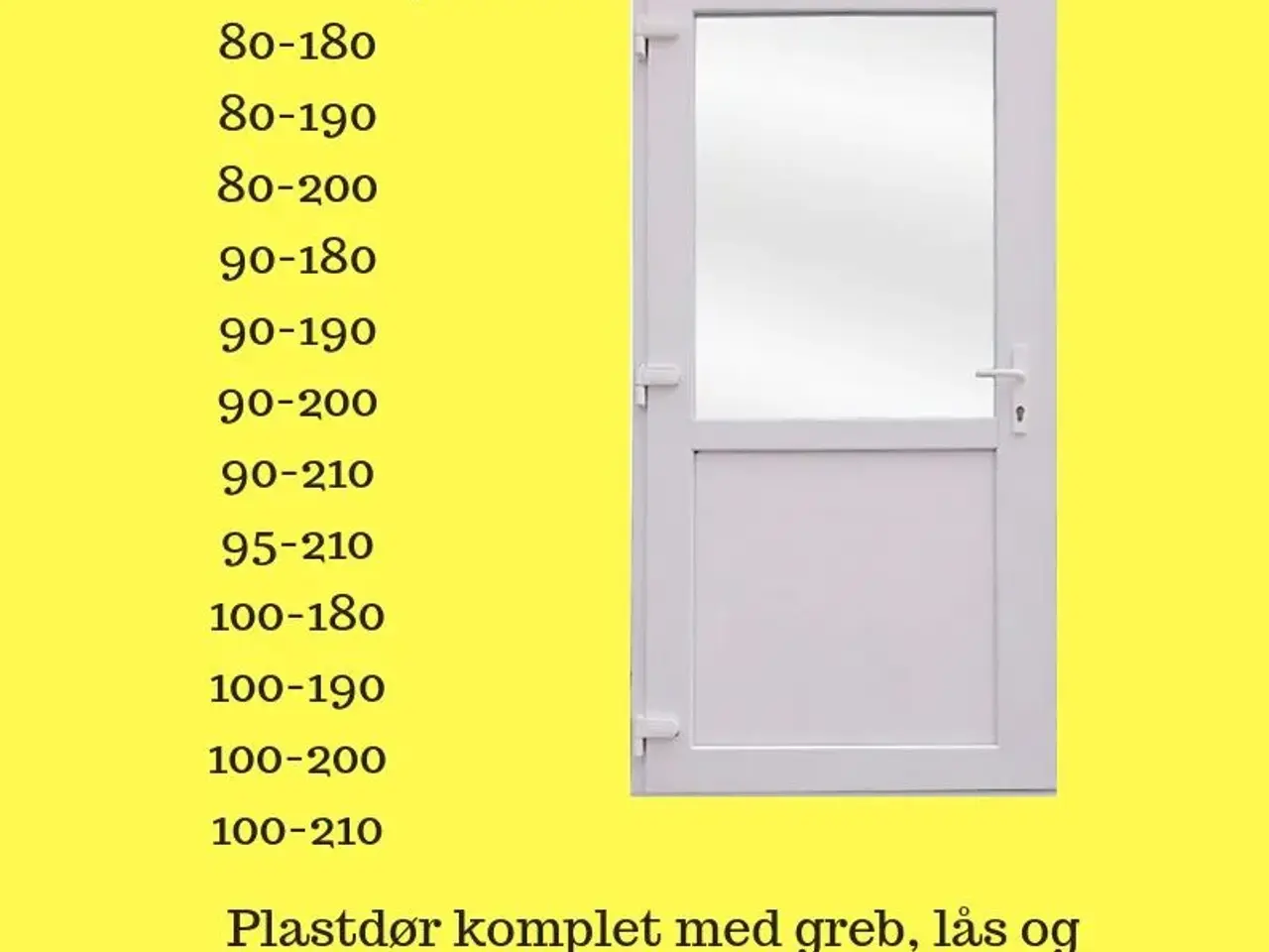Billede 4 - Plastdør Fra Kr. 1995