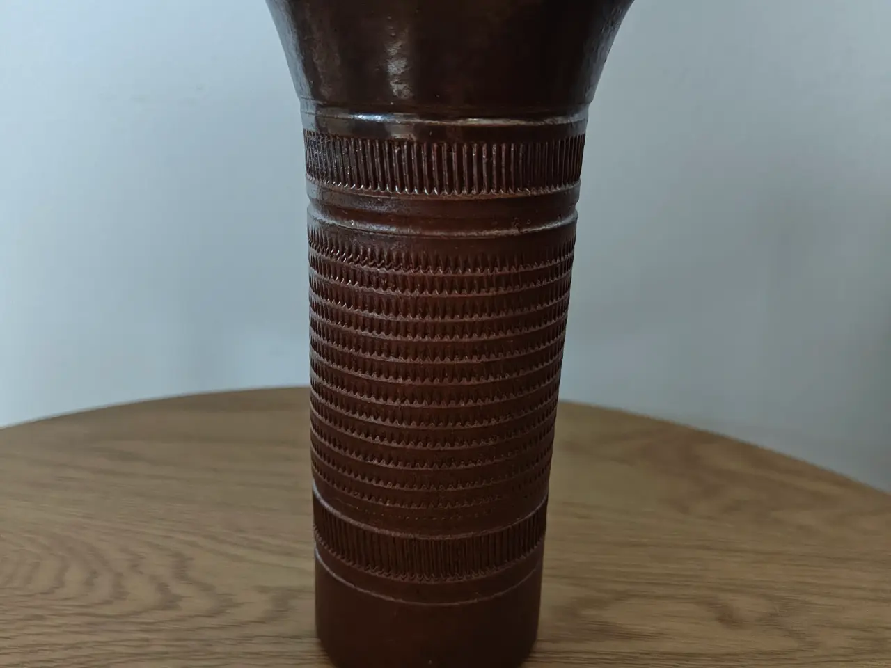 Billede 1 - Flot brun vintage keramik vase