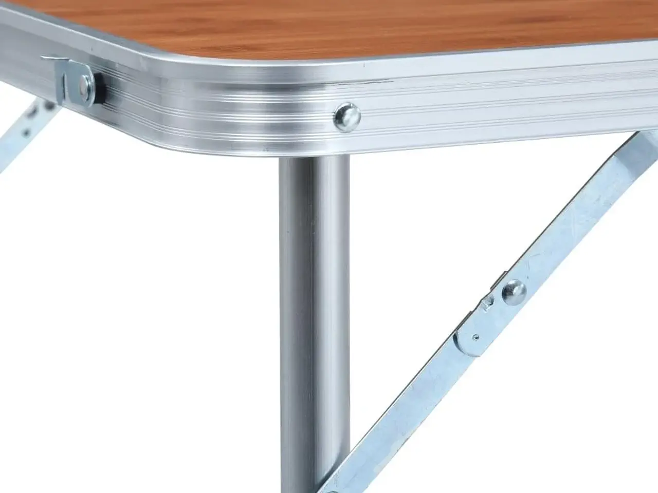 Billede 7 - Foldbart campingbord i aluminium - 120 x 60 cm, højdejusterbart
