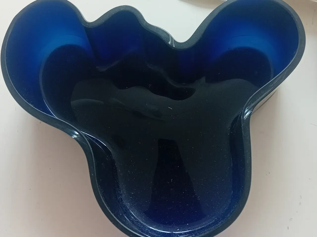 Billede 1 - Iittala Aalto skål blå glas ca. 19,5 cm
