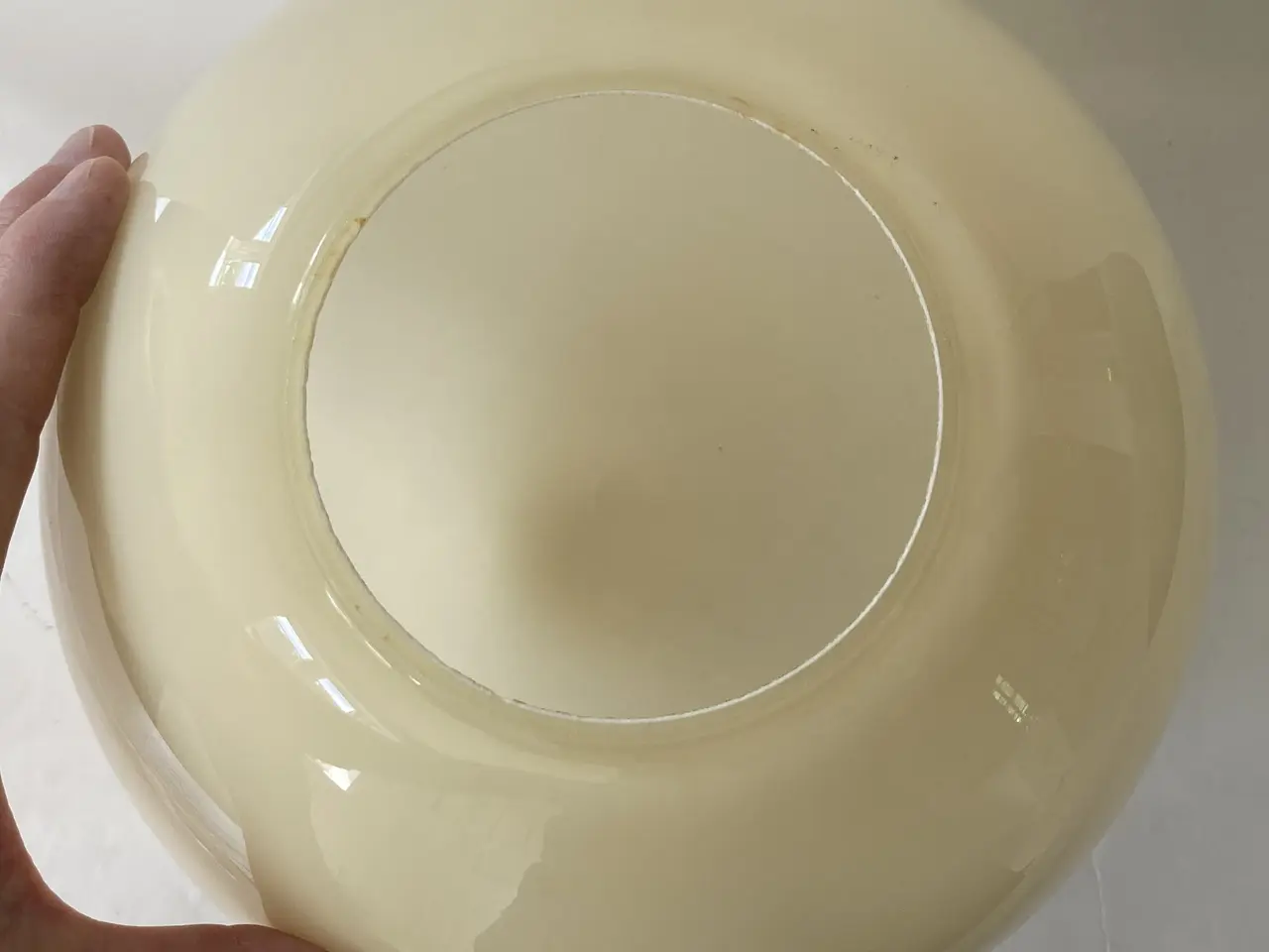 Billede 2 - Råhvid Lampe Glaskugle