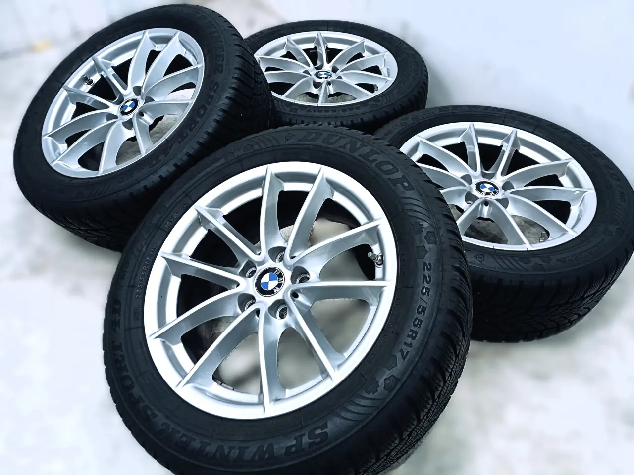 Billede 2 - 5x112 17" ET27 nav 66,6ø BMW vintersæt inkl.TPMS