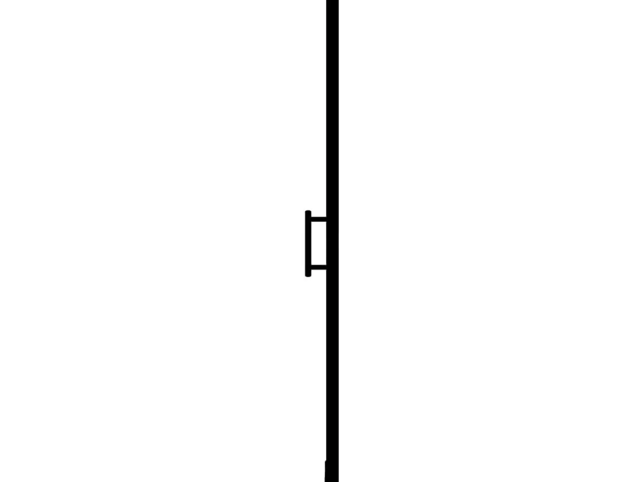 Billede 5 - Brusedør 81 x 195 cm i hærdet glas - sort profil