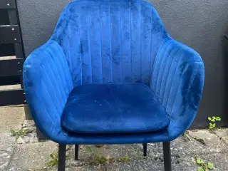 Blå spisebordsstole
