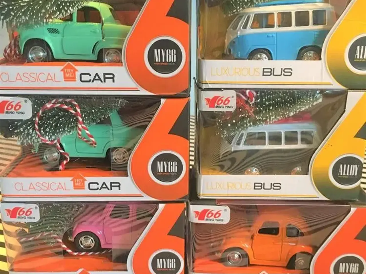 Billede 6 - Retro bil med juletræ på tag