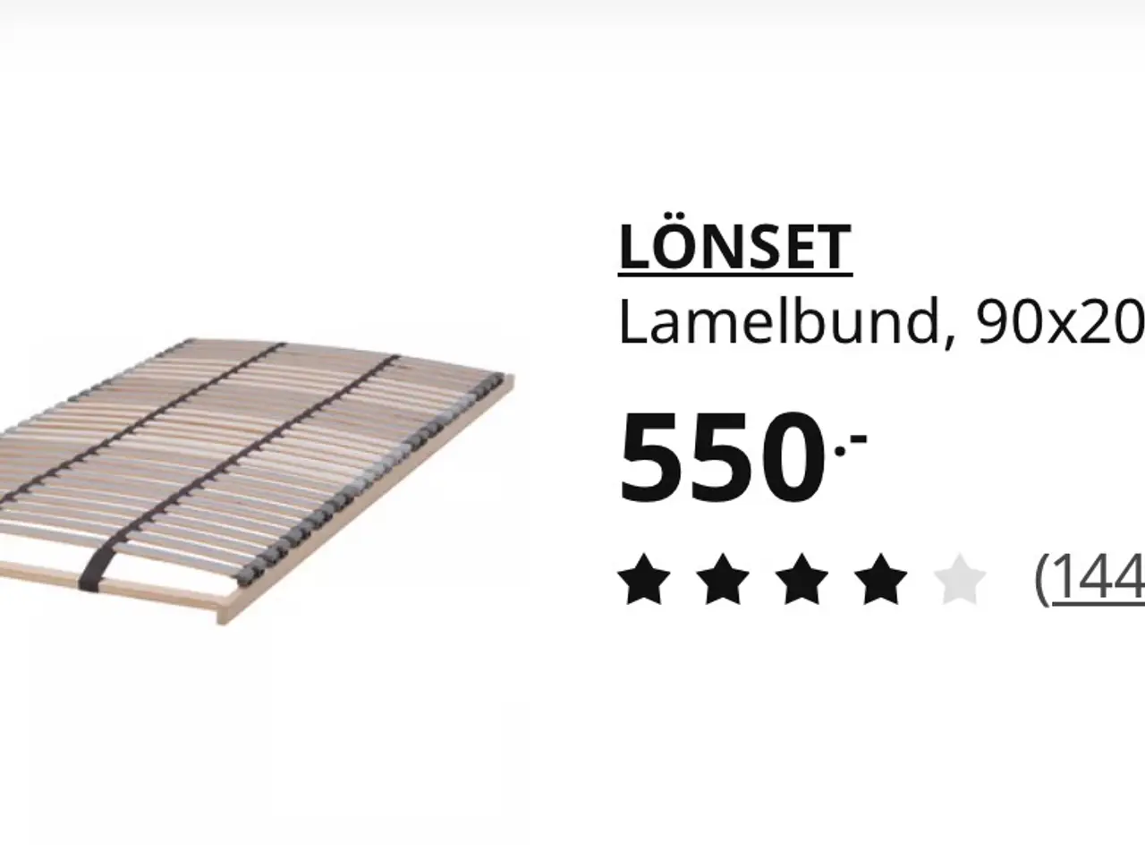 Billede 3 - Lamelbunde  IKEA LÖNSET 2 stk