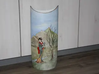 Vase fra Alboth & Kaiser Porzelan med japanske mot