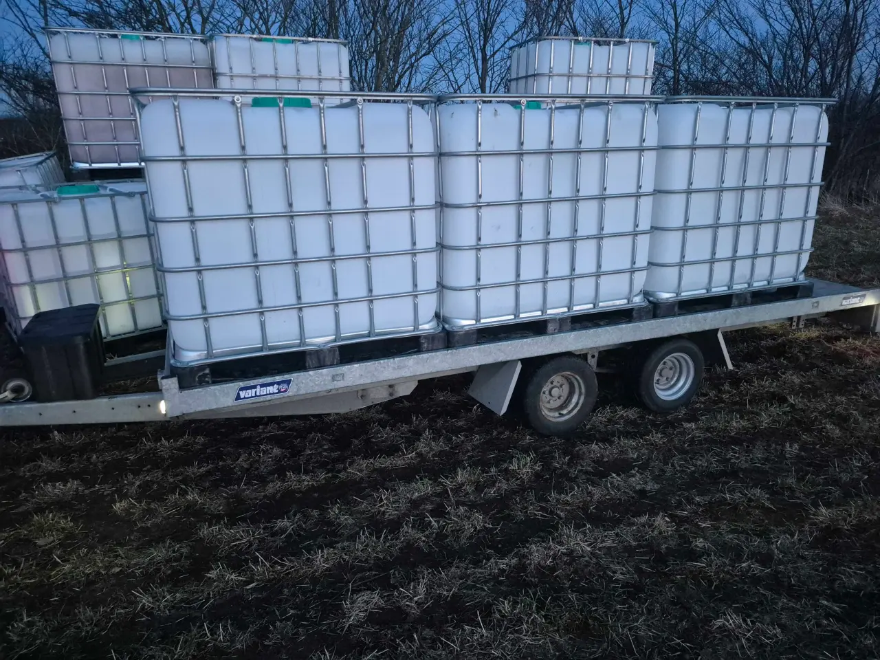 Billede 1 - Palletank med plastikpalle 1000l 