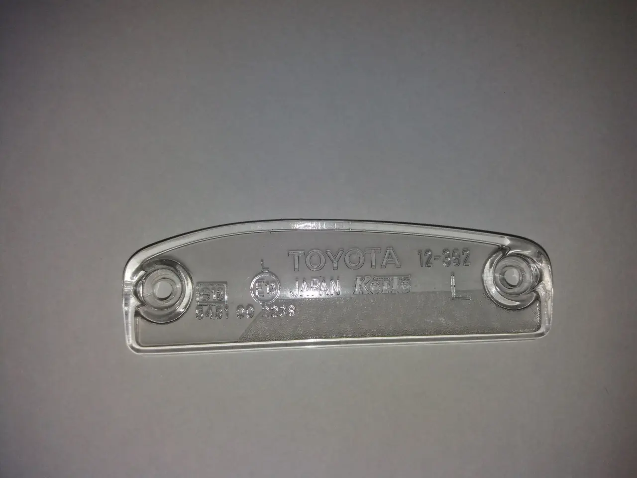 Billede 1 - Nummerpladelygte - Glas  Toyota Corolla