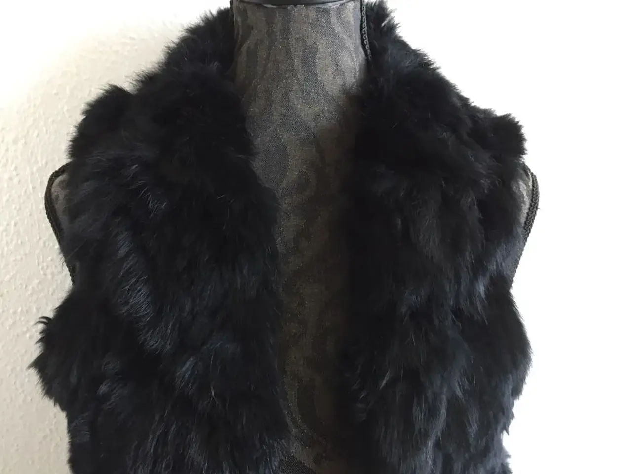 Billede 2 - Vest m kaninpels