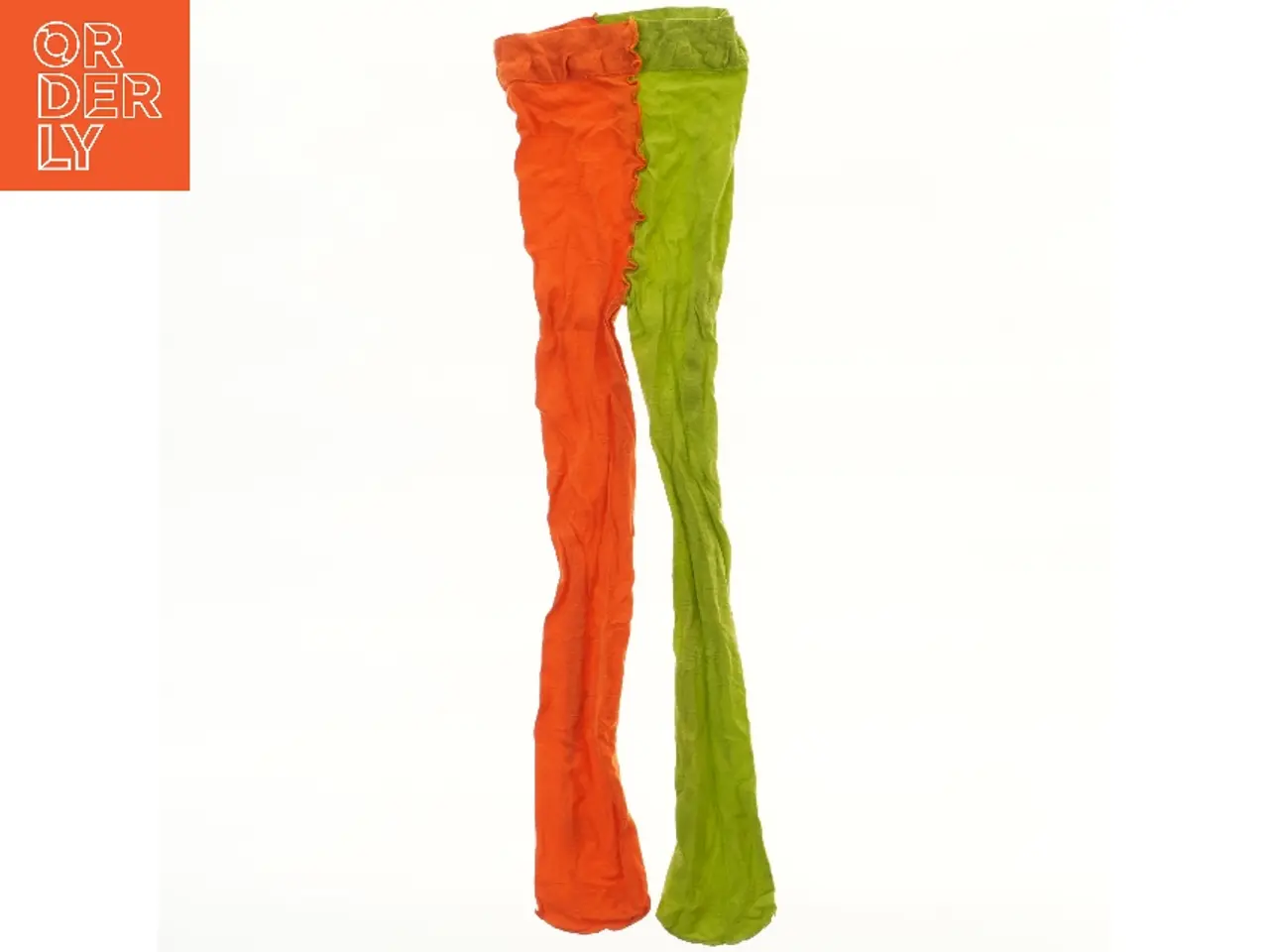 Billede 1 - Tofarvede strømpebukser (str. længde 68 cm, talje 20 cm)