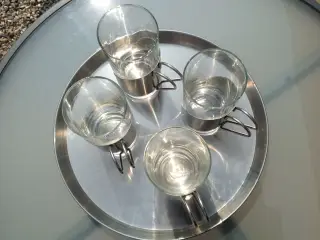 Irsk kaffe glas med fad