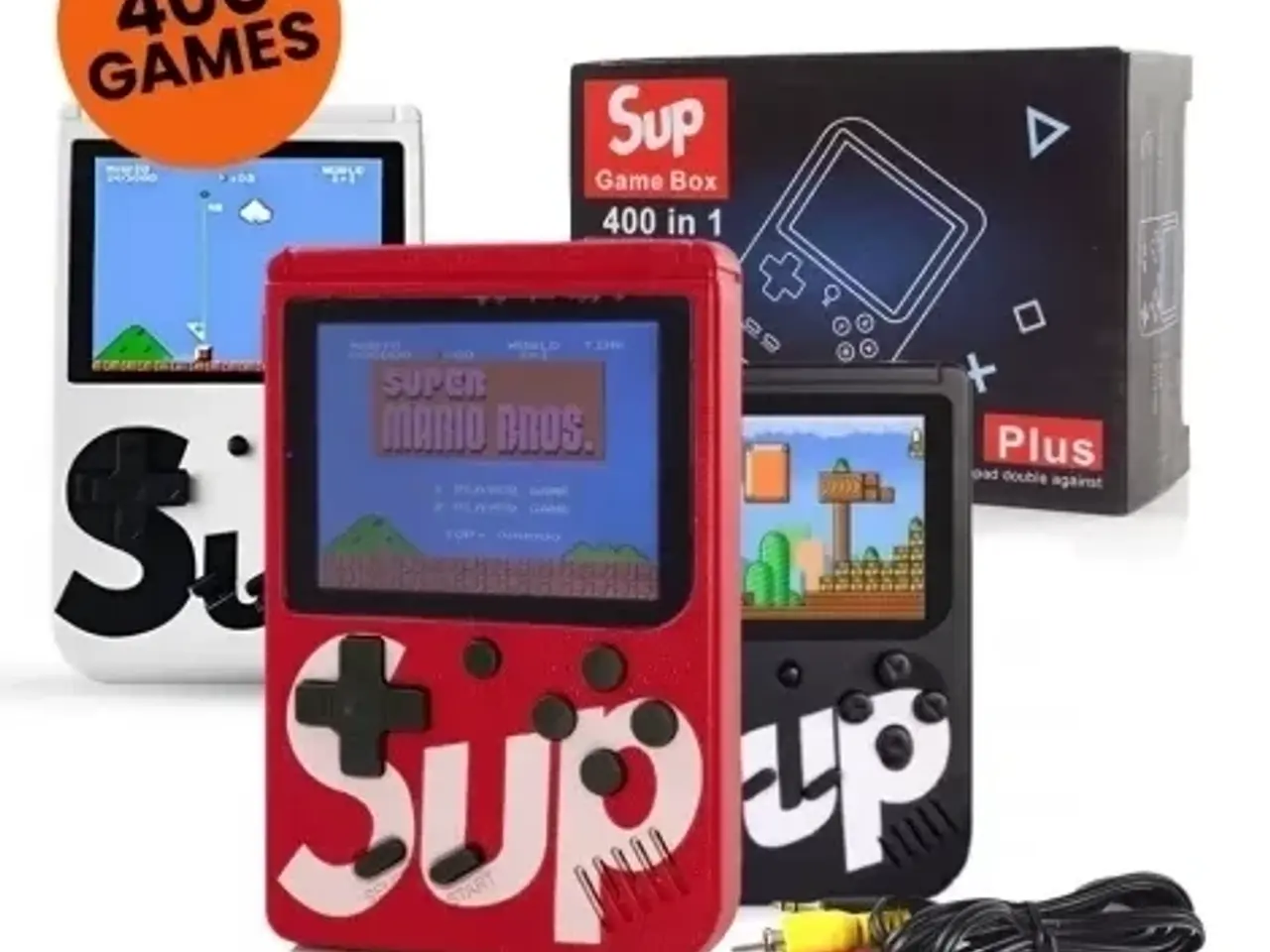Billede 1 - Retro mini console Game SUP 400 games - SORT