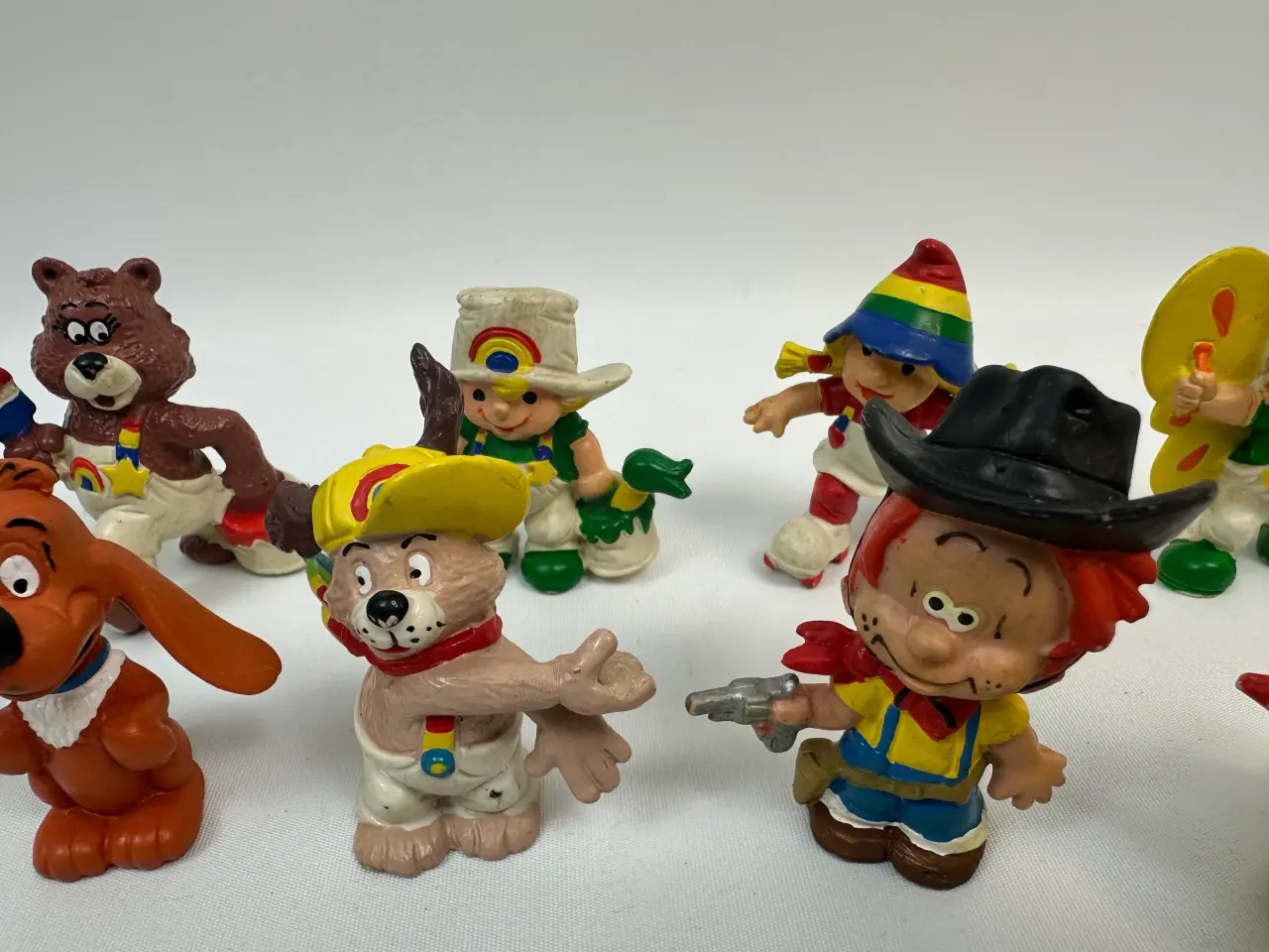 Billede 4 - 12 stk. retro figurer Rainbow Kids (1980/81)