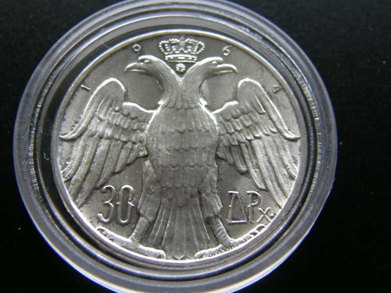 Billede 2 - Grækenland 30 Drachma 1964 Sølv.