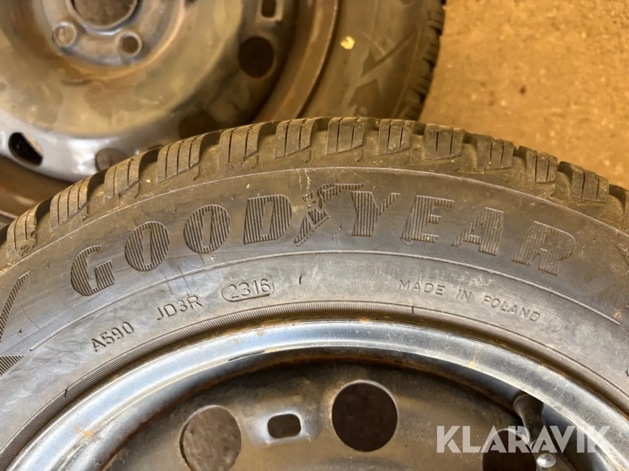 Billede 7 - Dæk på fælge Goodyear Ultragrip