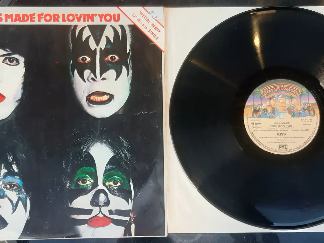 Billede 1 - Kiss ... i was made for loving you 12" maxi UK
