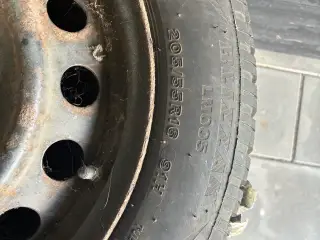 4xBridgestone vinterdæk på stålfælge