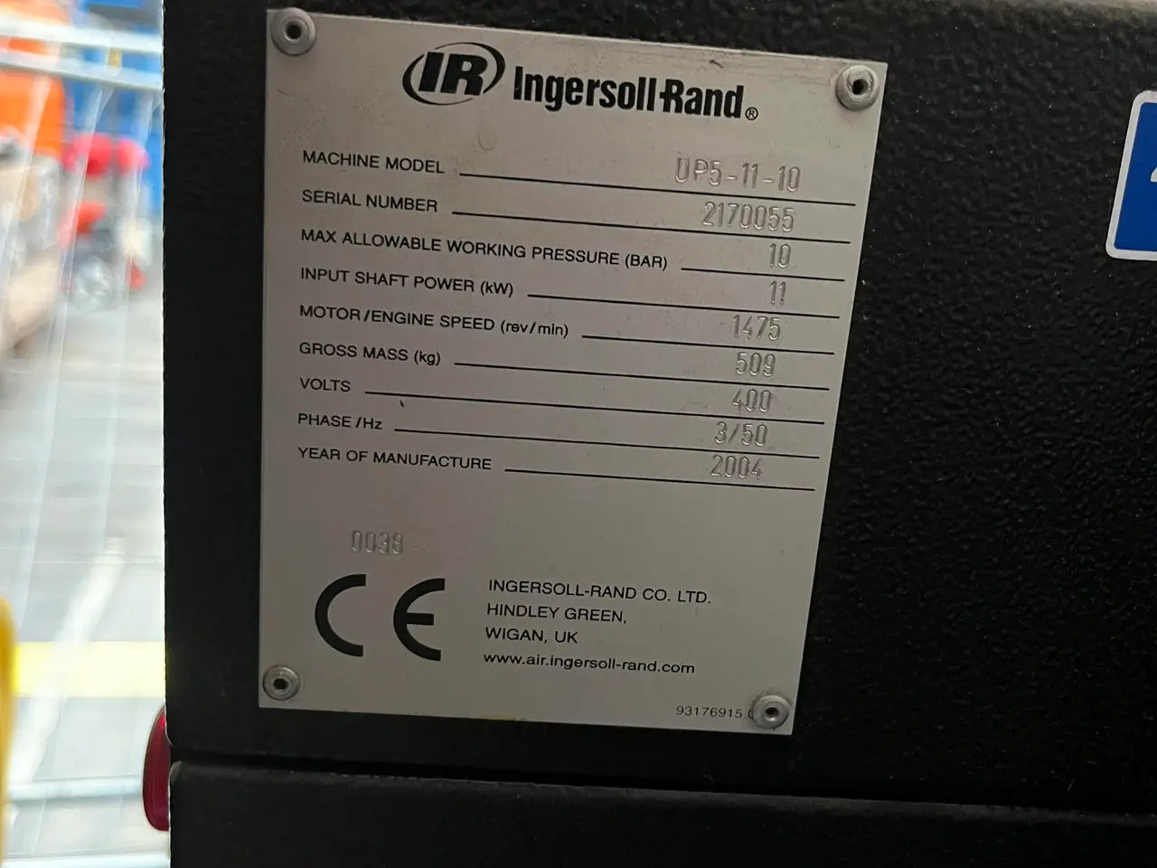 Billede 8 - Skruekompressor INGERSOL RAND UP5-11-10