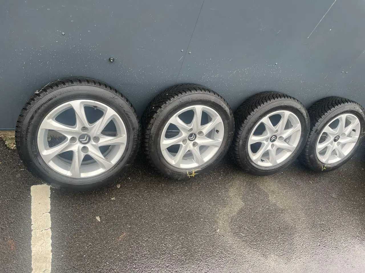 Billede 2 - 15 Originale Citroën,Peugeot Aluhjul med vinterdæk
