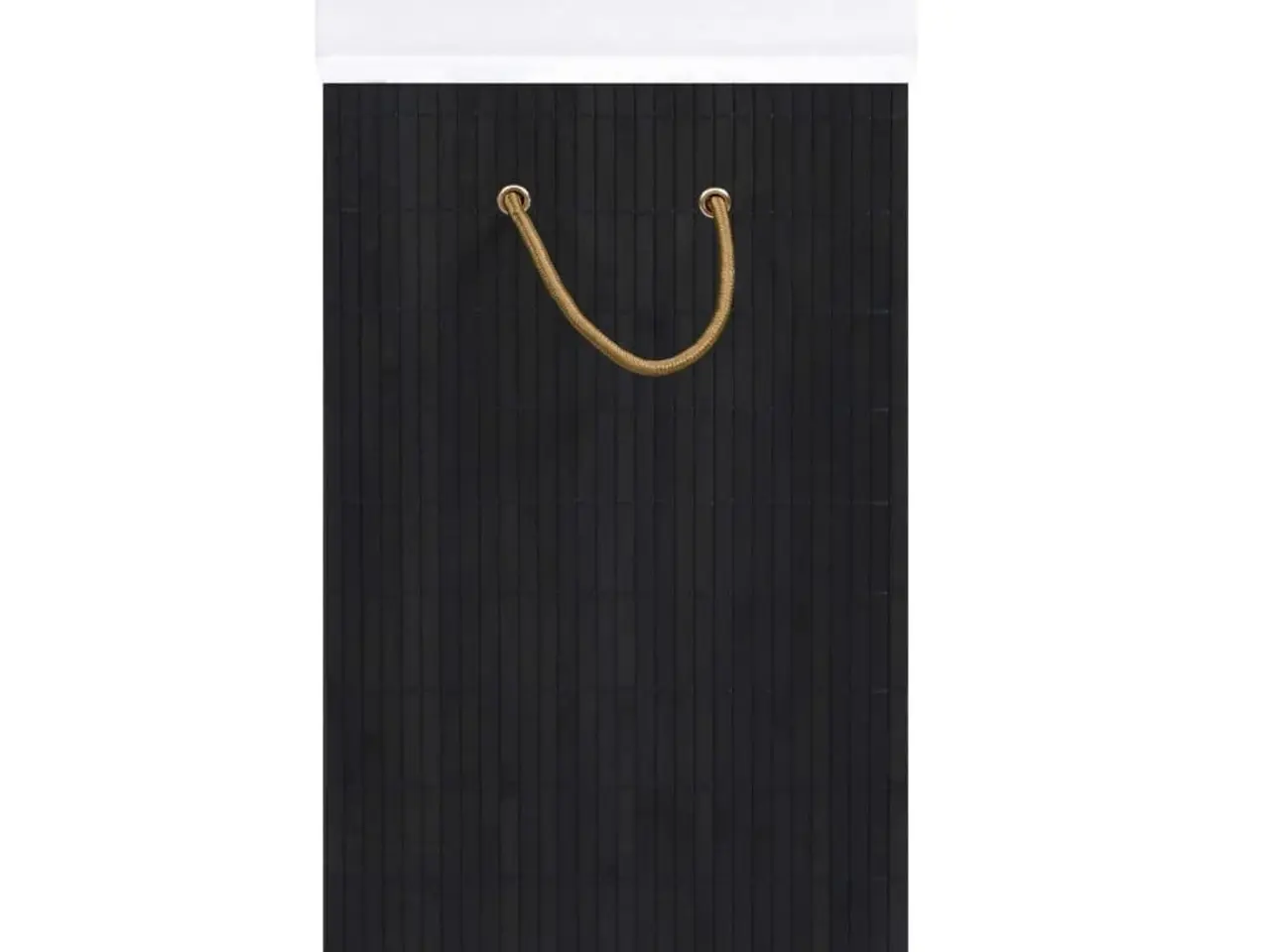 Billede 5 - Vasketøjskurv i bambus - 1 rum, sort, 40 × 30 × 60 cm
