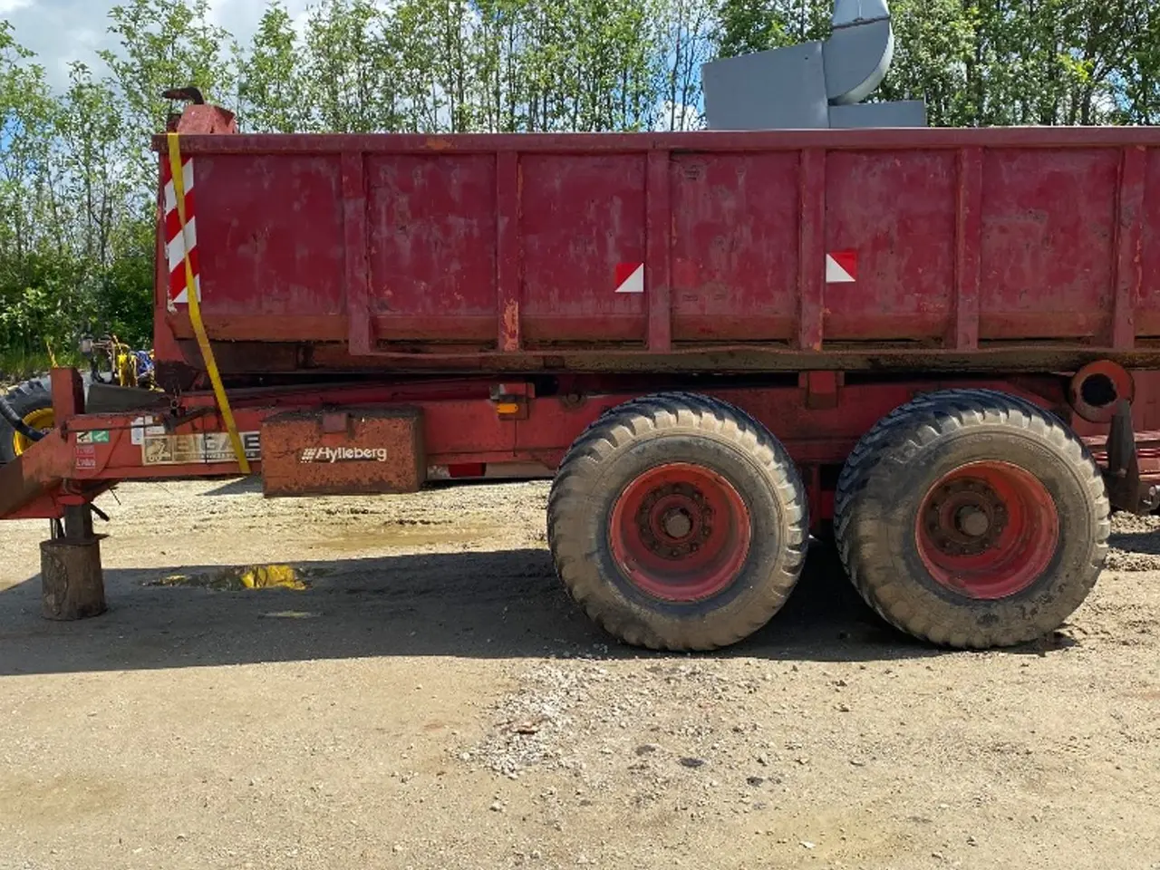 Billede 3 - Bigab 2 Akslet kroghejsevogn med 20 fods container