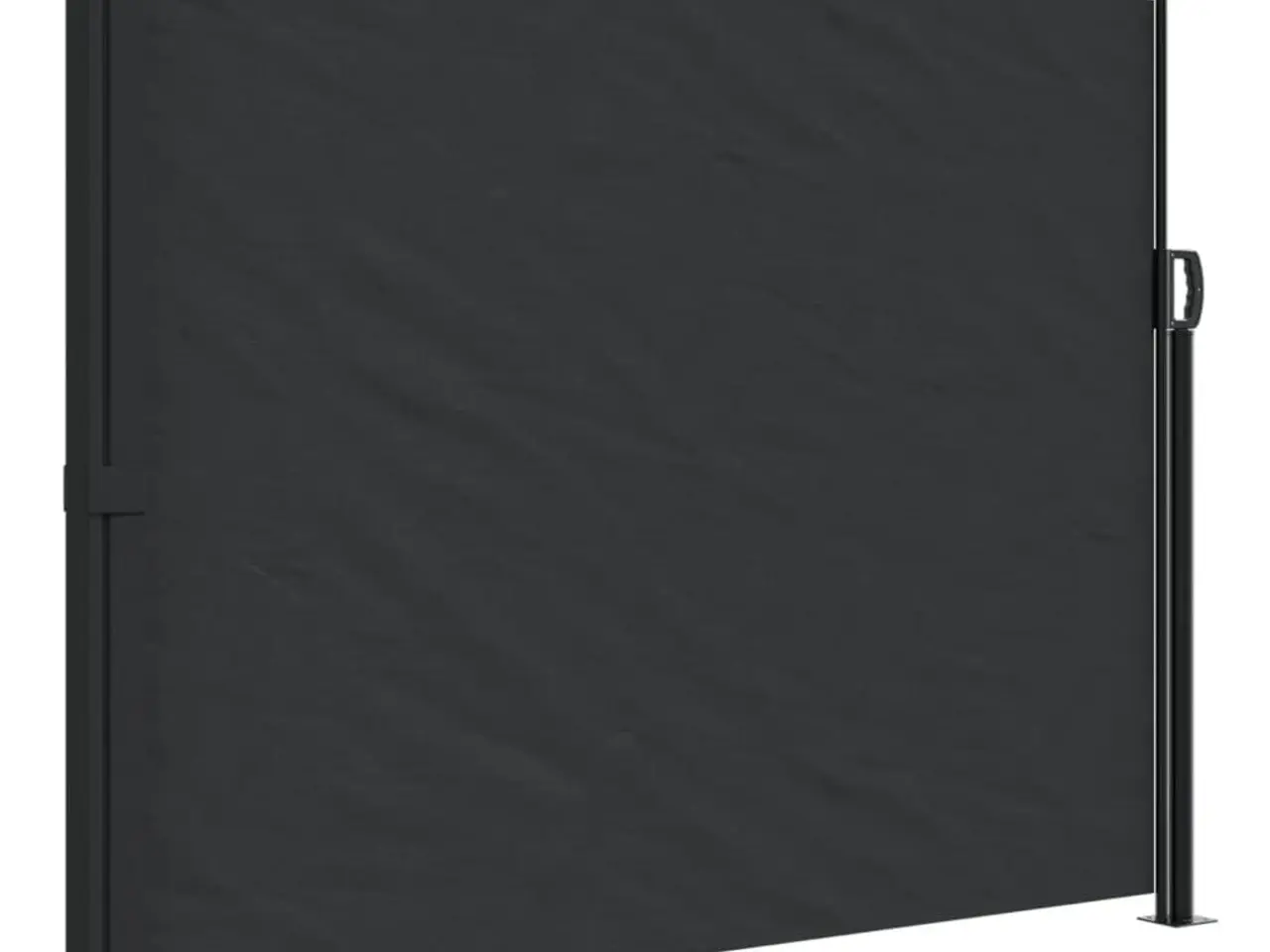 Billede 2 - Sidemarkise 160x500 cm sammenrullelig sort