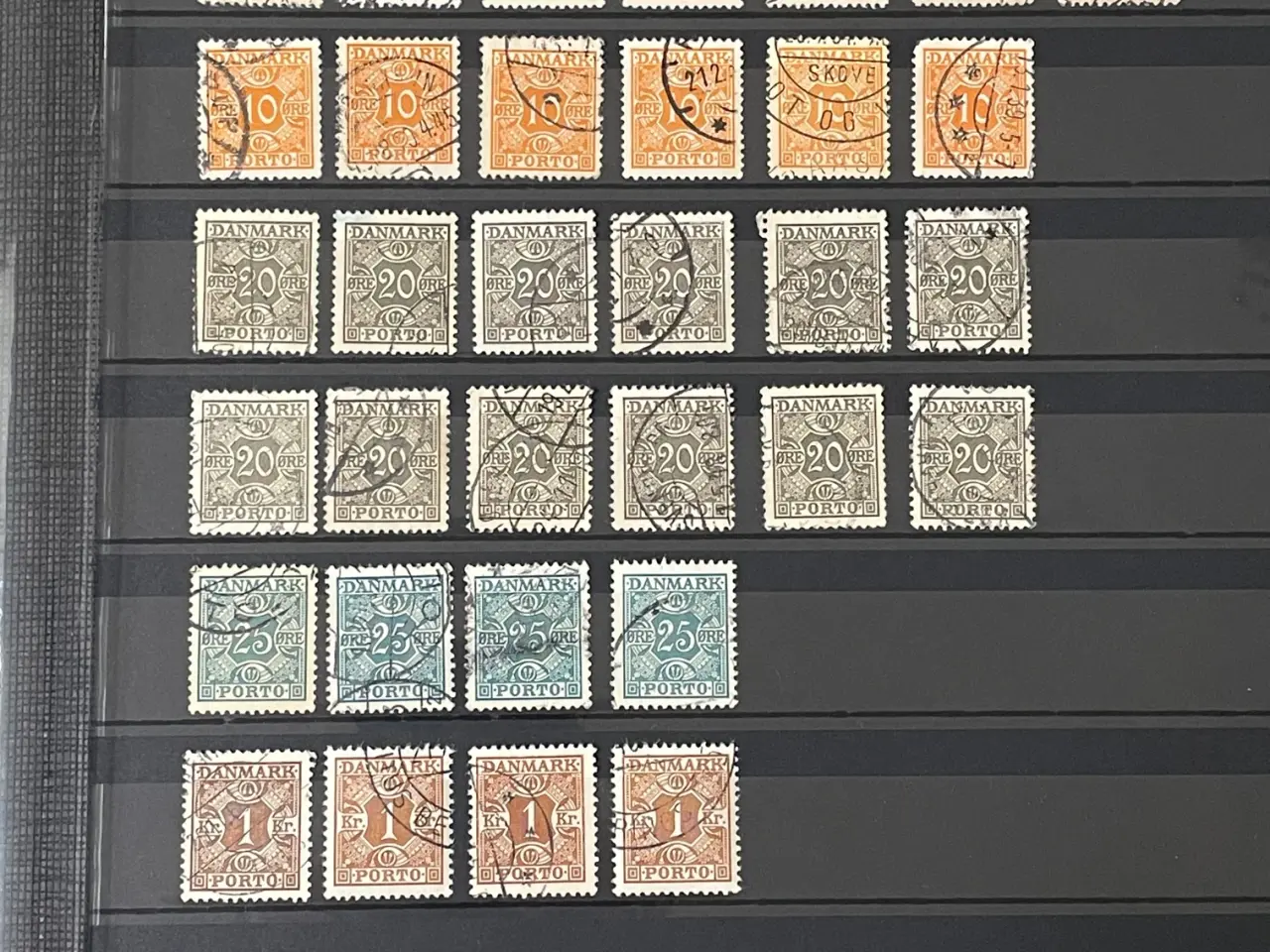 Billede 3 - Danmark, stemplet, Portomærker - 116 stk.