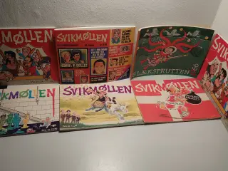 5 stk Svikmøllen og 1 stk blæksprutten. Kun samlet