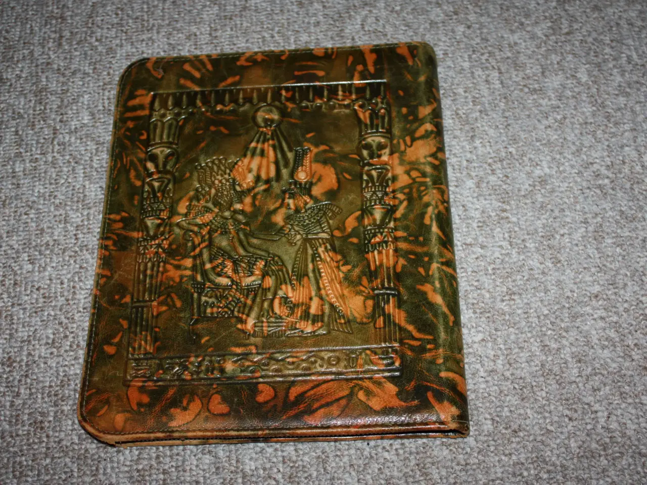Billede 3 - Egyptisk leather mappe 29 cm x 23 cm