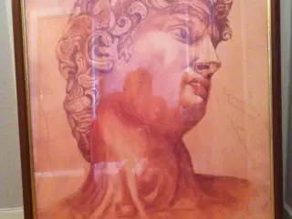 MICHELANGELO i træ/guldramme