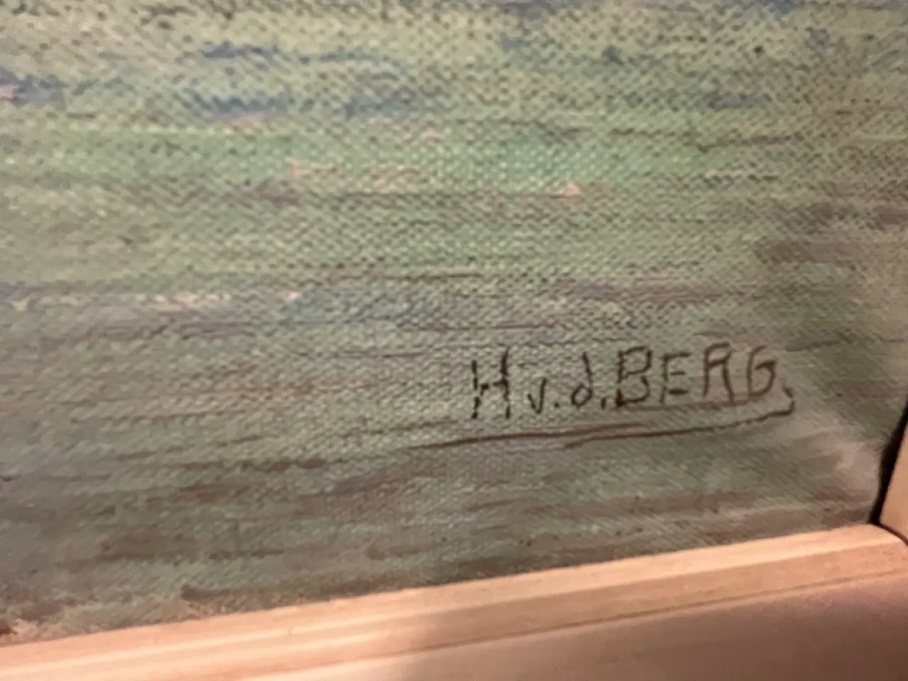 Billede 10 - Håndmalet dekorationsmaleri på lærred 85 × 45 cm