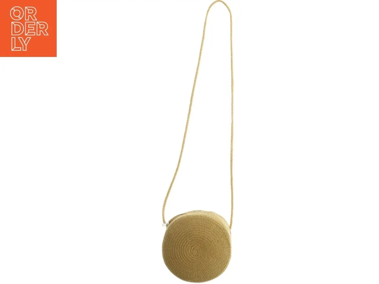 Billede 1 - Flettet rund skuldertaske (str. Ø 16 cm)