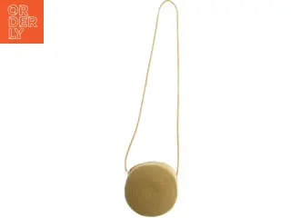 Flettet rund skuldertaske (str. Ø 16 cm)