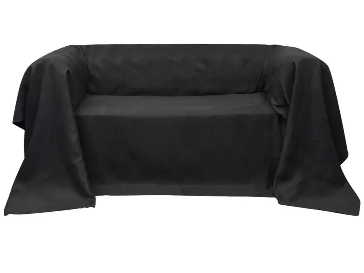 Billede 1 - Sofabetræk i mikroruskind 210 × 280 cm - antracitgrå