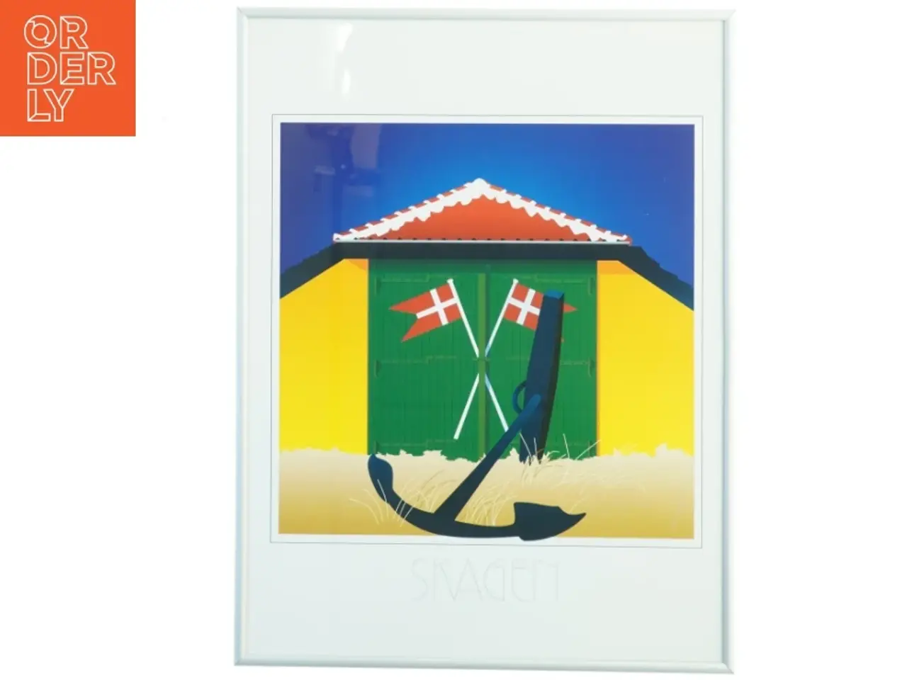 Billede 1 - Indrammet Skagen billede (str. 41 x 30 cm)
