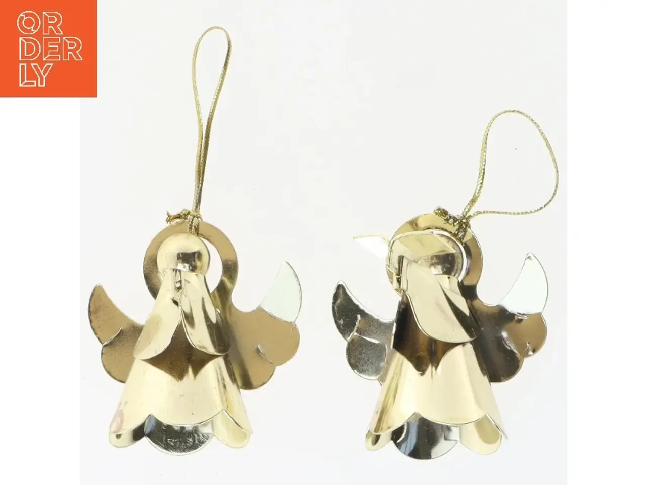 Billede 1 - Messing engle juledekorationer (str. 2 styk, 6 cm)