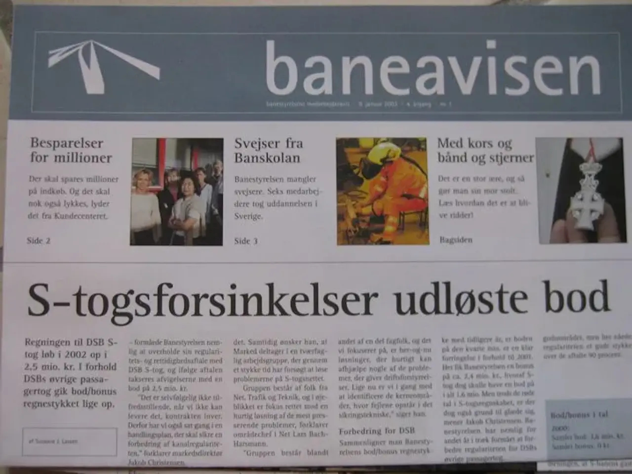 Billede 2 - 20 stk. baneavisen 3-4.årgang 2002-03.